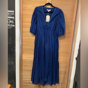 Elegant Blue Women's Dress